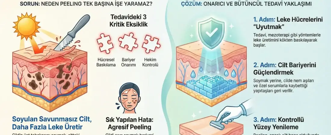Neden Leke Tedavisinde Peeling Tek Başına Yeterli Değildir?